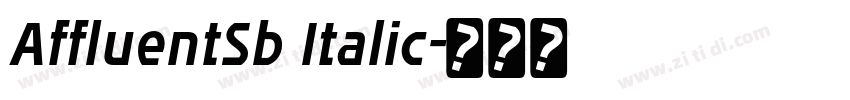AffluentSb Italic字体转换
